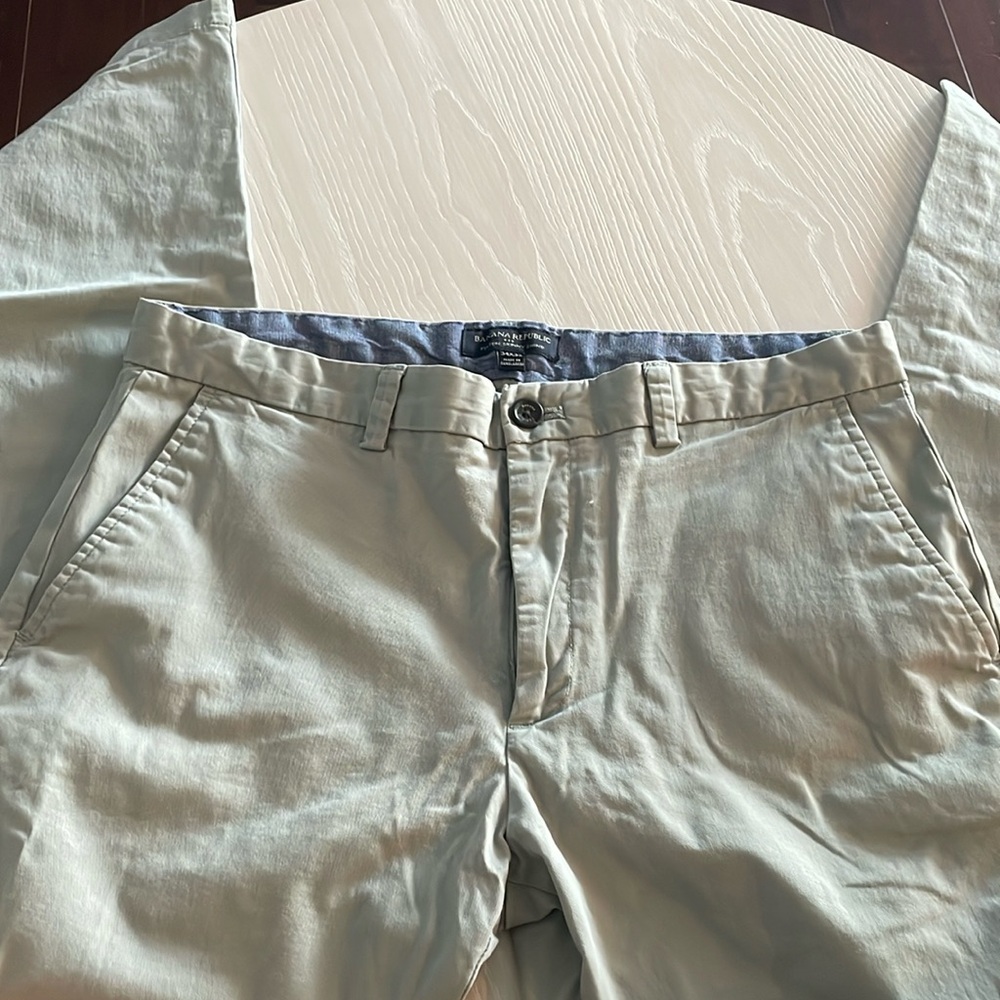 Light greyish green Banana Republic Fulton Skinny Chino